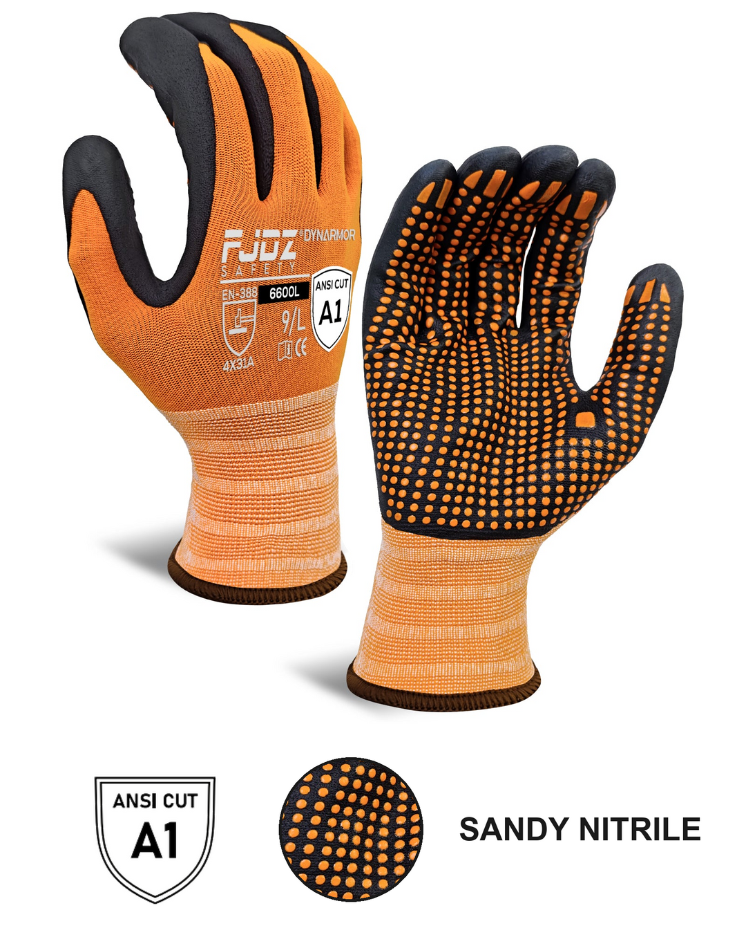 15G nitrile dipped general purpose gloves SKU 6600L