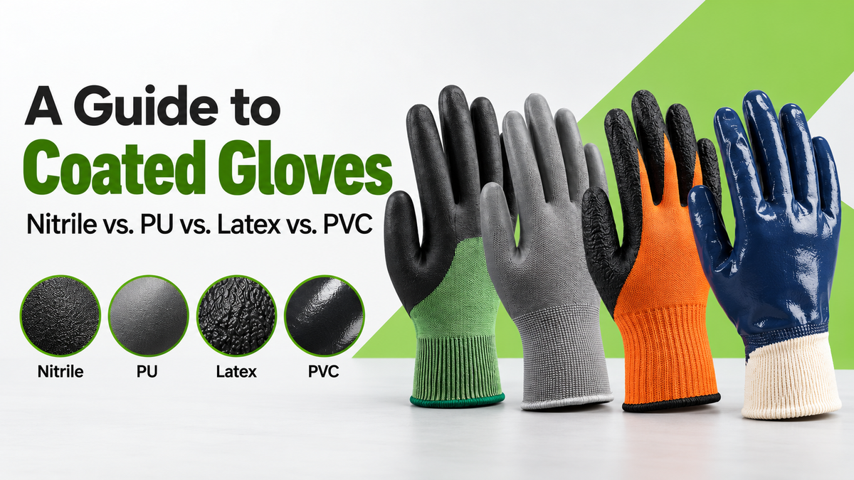 Coated Work Gloves Explained: Nitrile vs. PU vs. Latex vs. PVC
