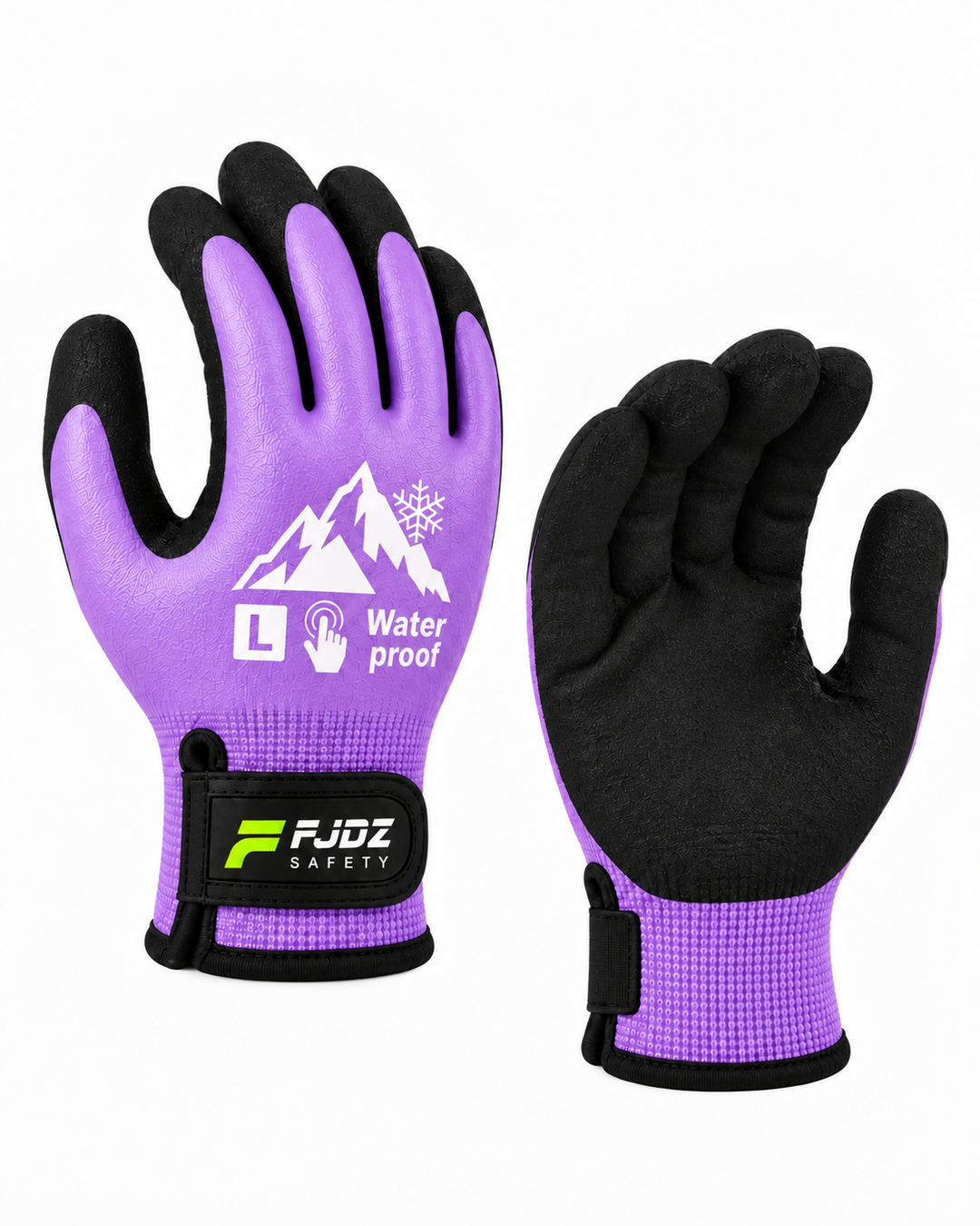 FJDZ Waterproof Winter Gloves - Orchid Bloom