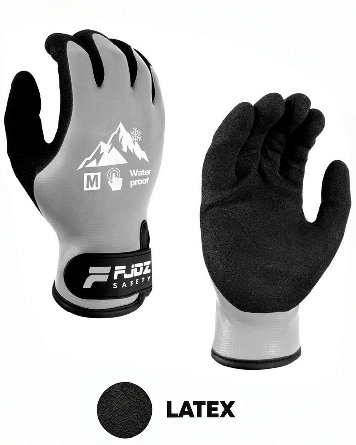 FJDZ waterproof winter work gloves in gray